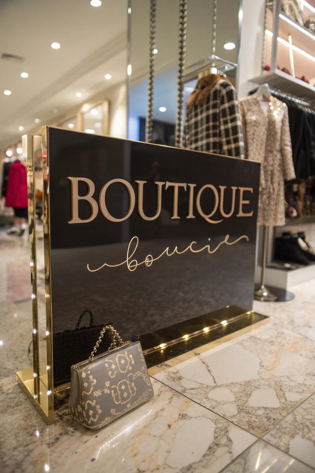 Elegant lettering that conveys a sense of luxury and style.