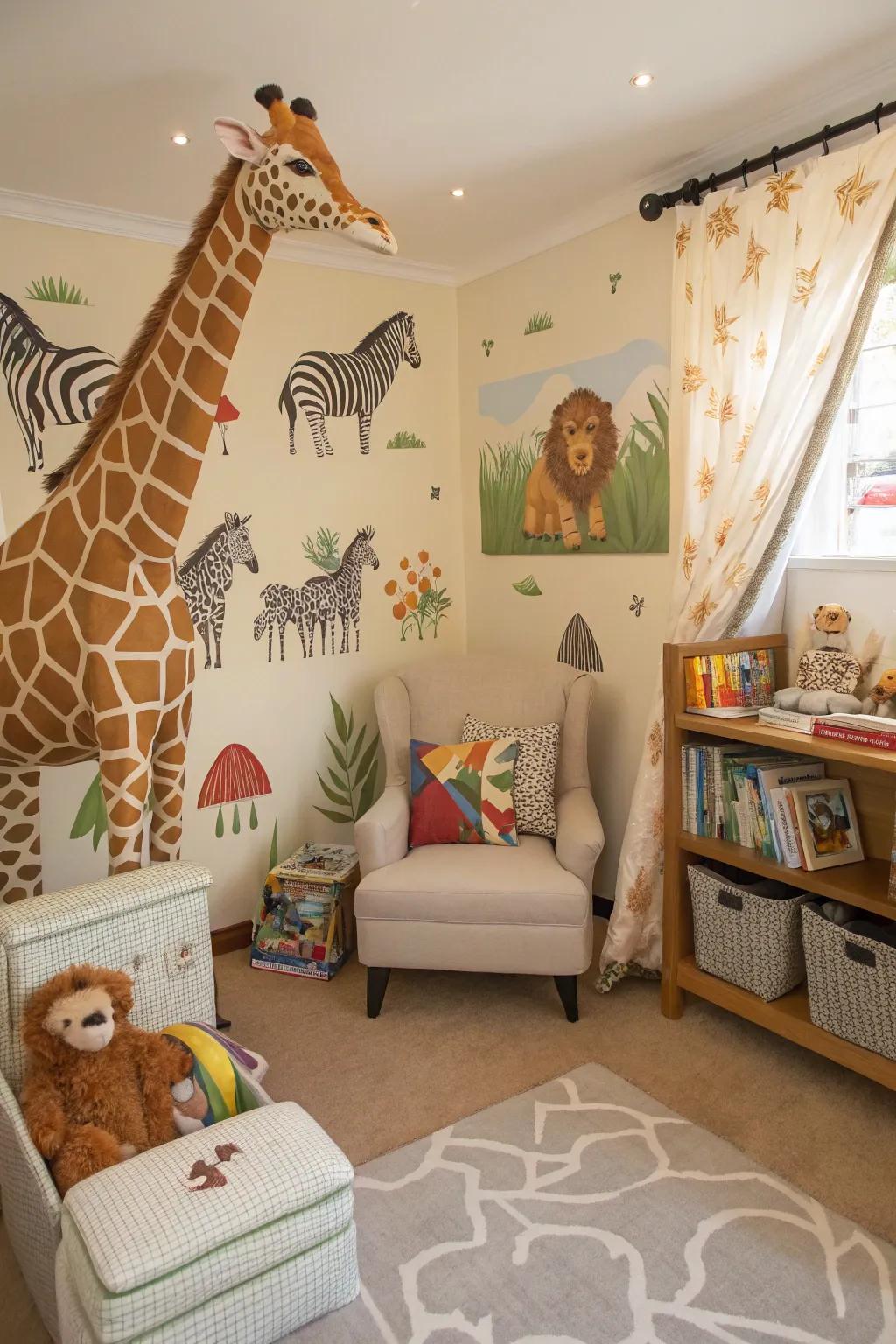 Start a savanna excursion with your nursery décor.