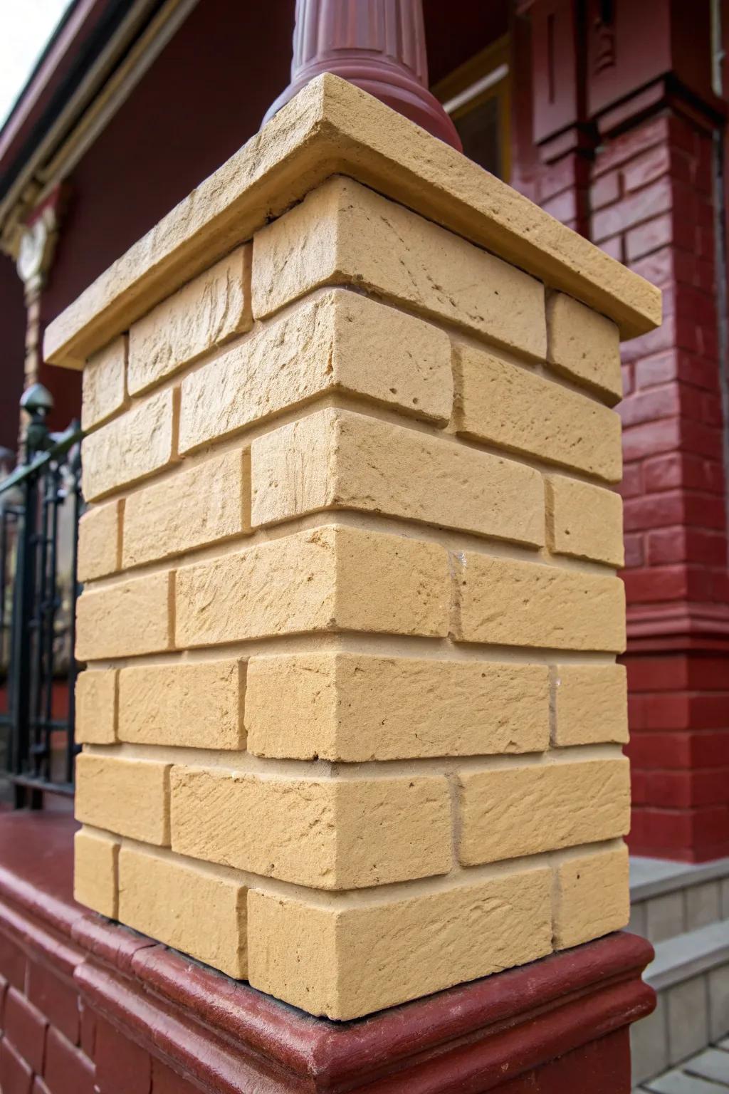 Transform your area with the subtle warmth of a perfectly painted beige brick.