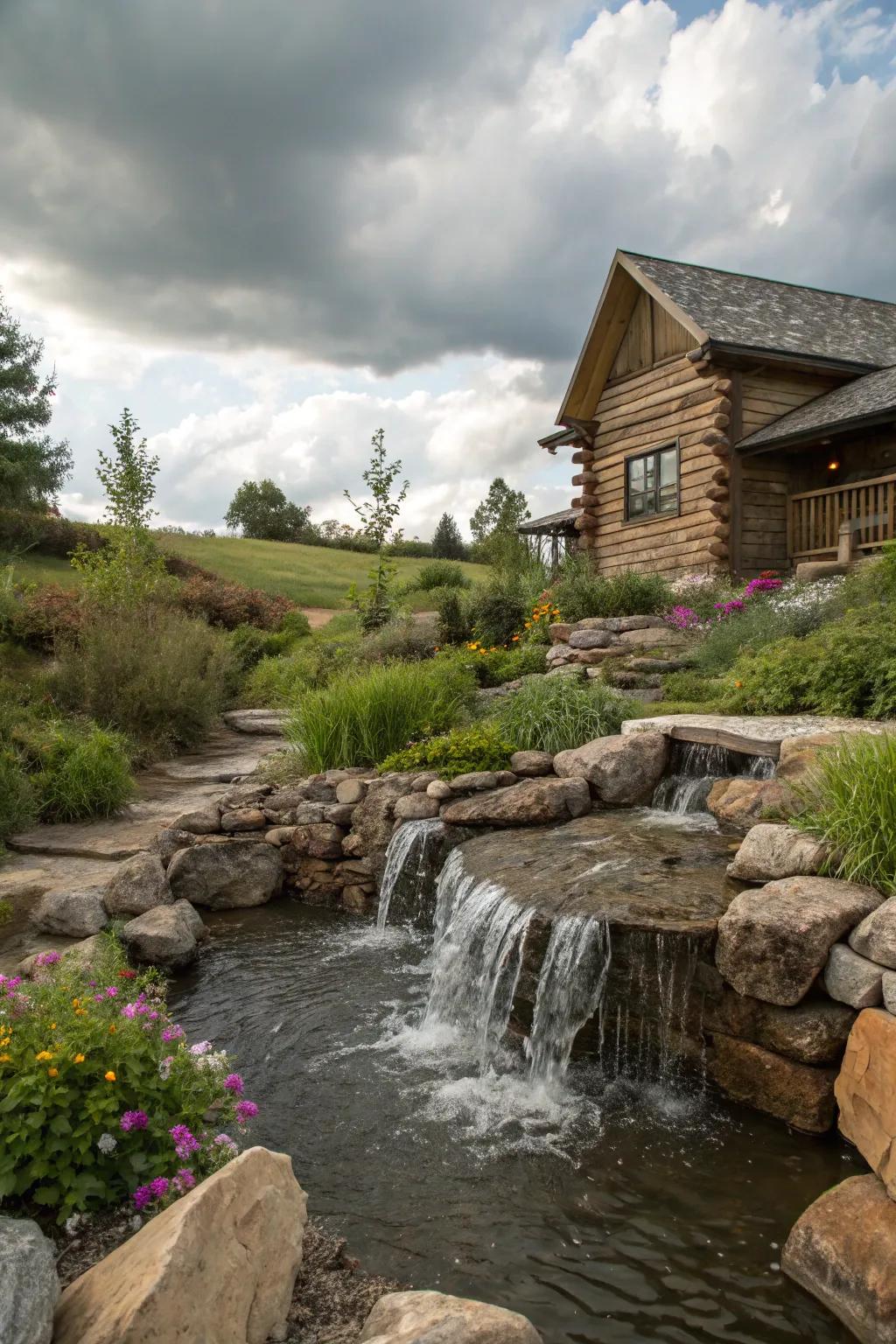 A hydro feature lends tranquility and lures wildlife to your landscape.