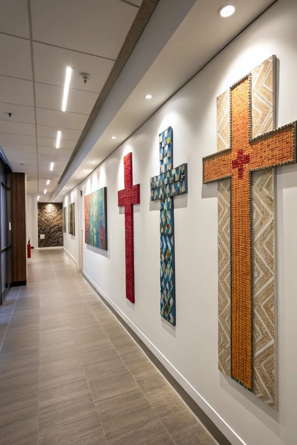 Abstract symbol art provides a modern take on a timeless visual.