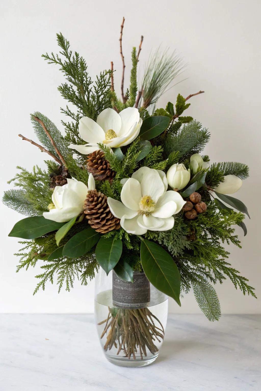 Simple sophistication with white and green.