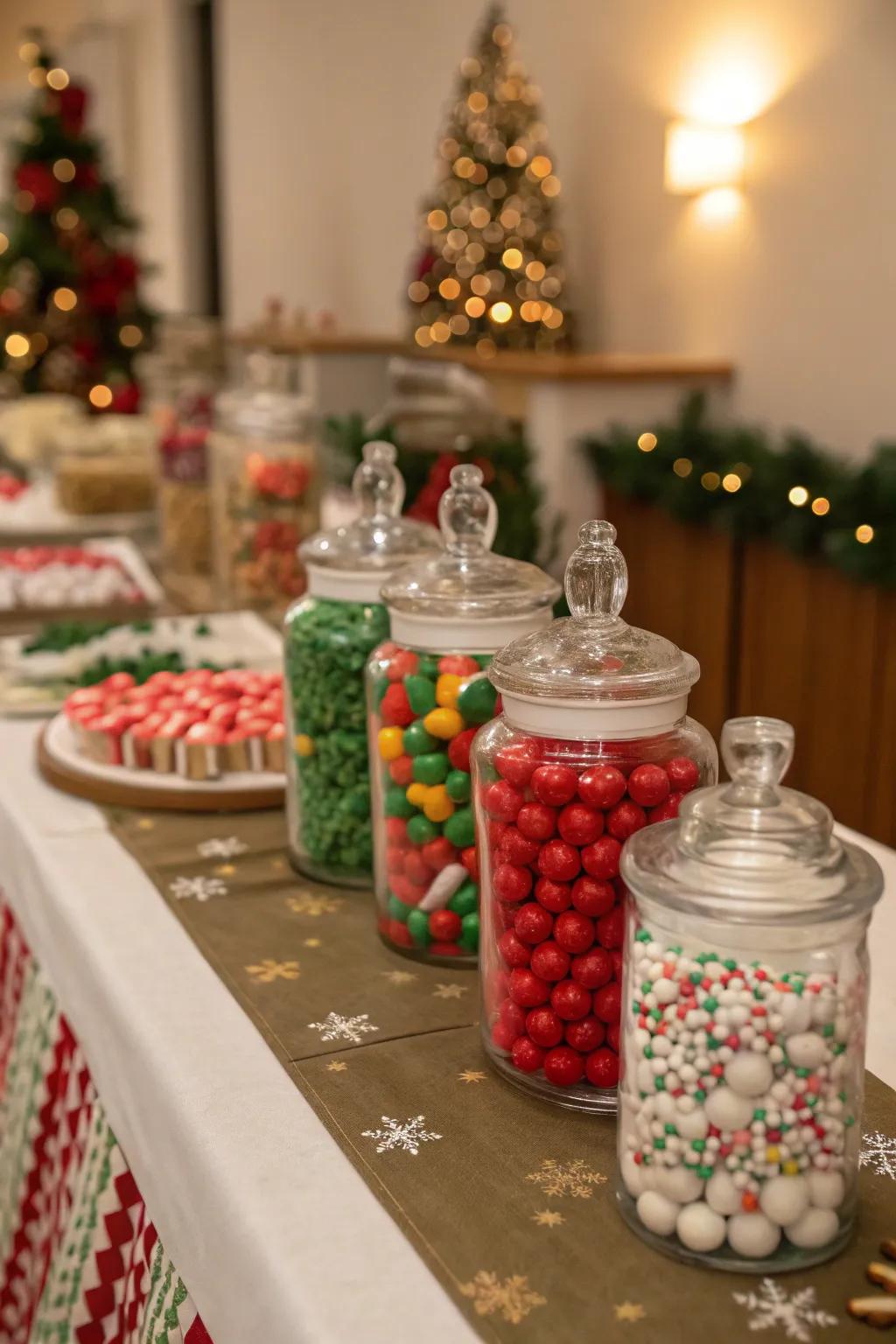 Sweet treat containers are both appetizing and ornamental.