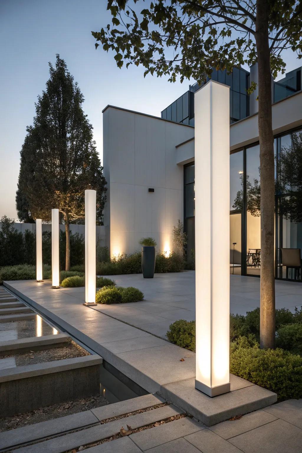 Attain a smooth, modern appearance with minimalist pillar layouts.