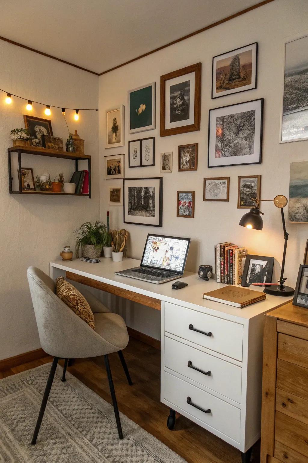 Tailored ornamentation renders your office uniquely yours.