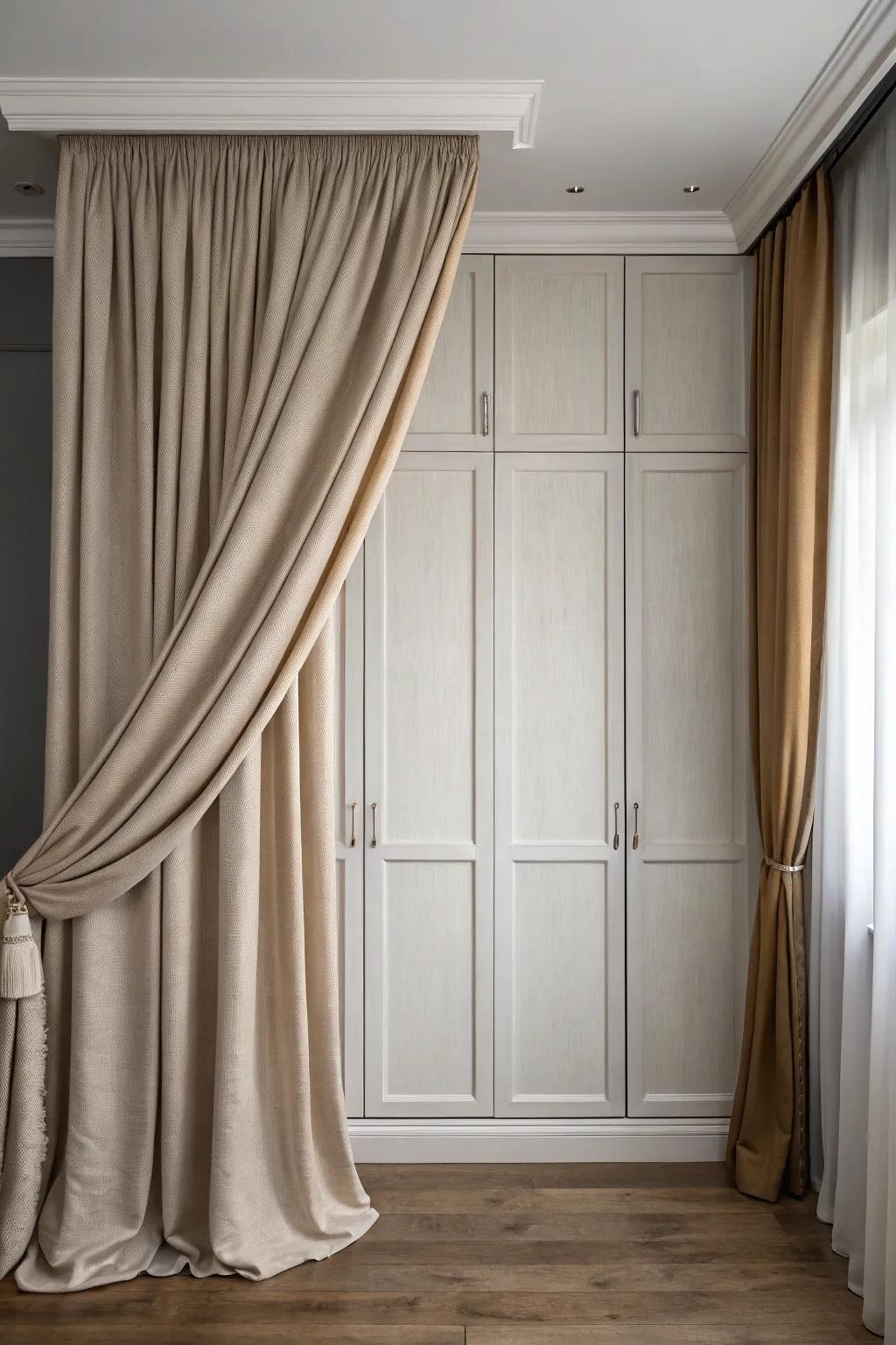 Achieve serenity with earth tones.