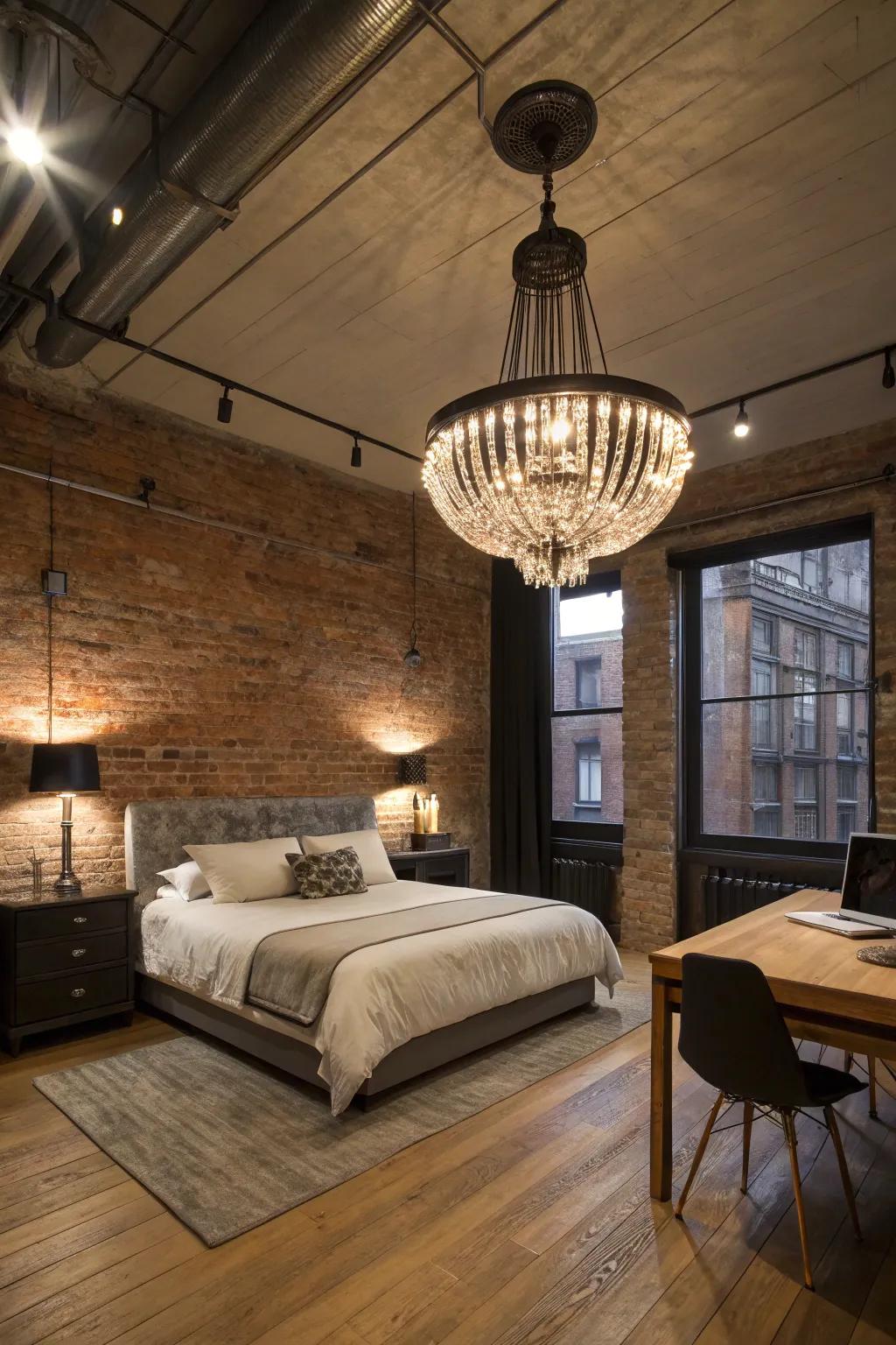 Striking illumination elements like urban pendants establish notable central attractions.