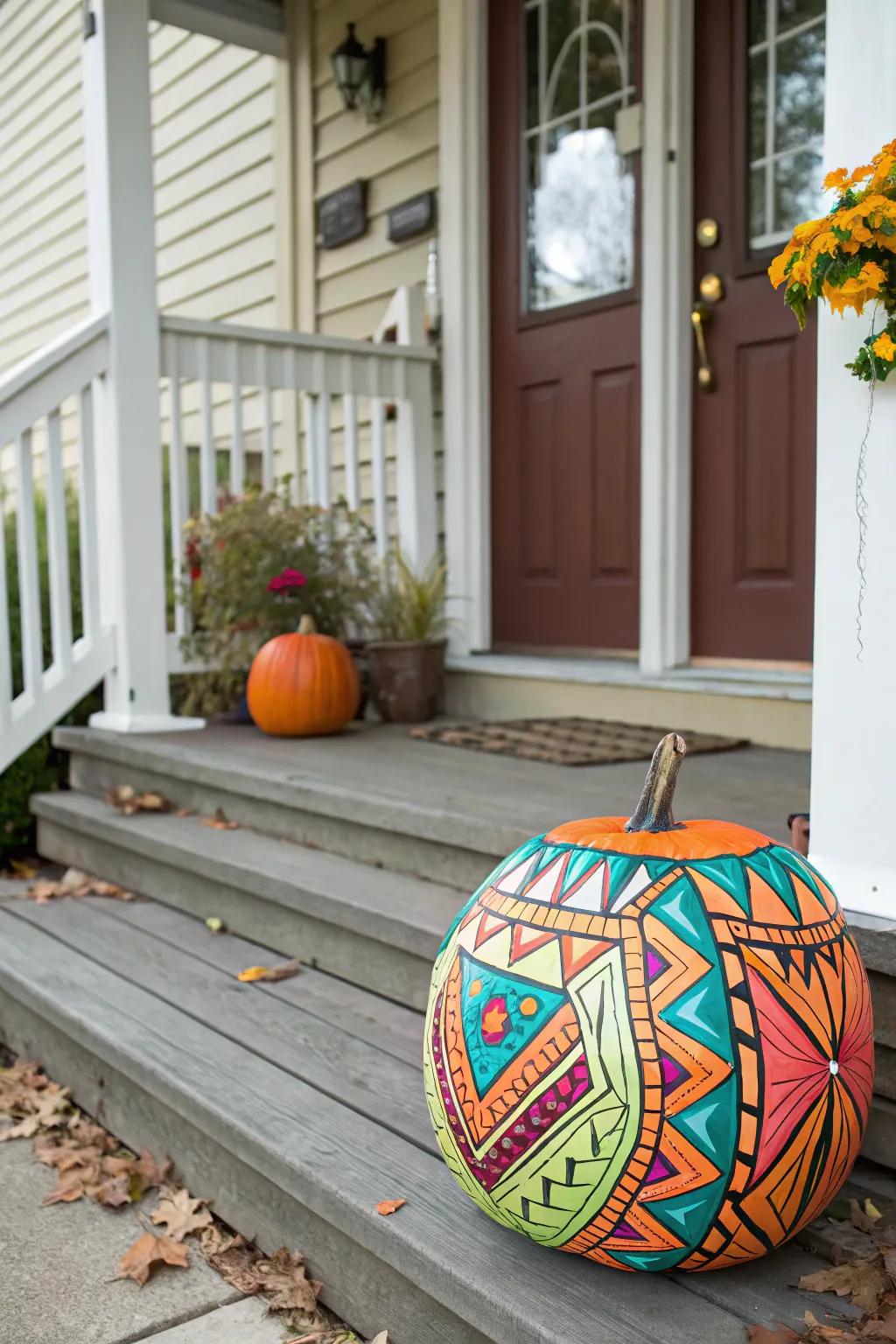 Release your artistry with audacious illustrated designs on your pumpkins.
