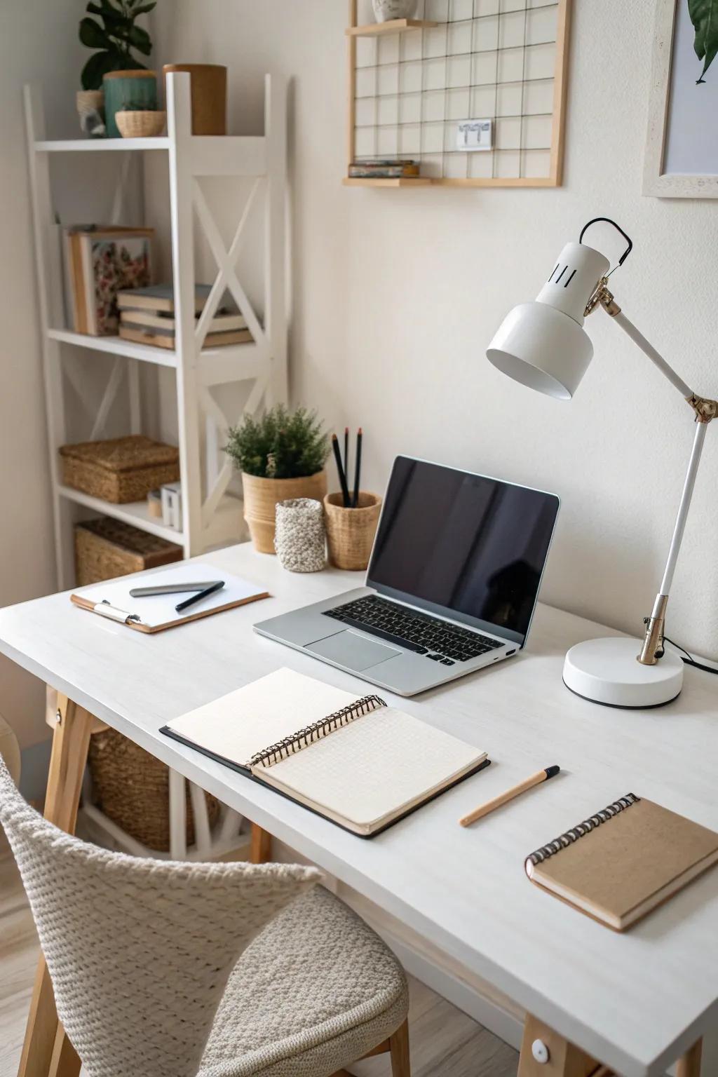 Simple design encourages concentration and calmness.