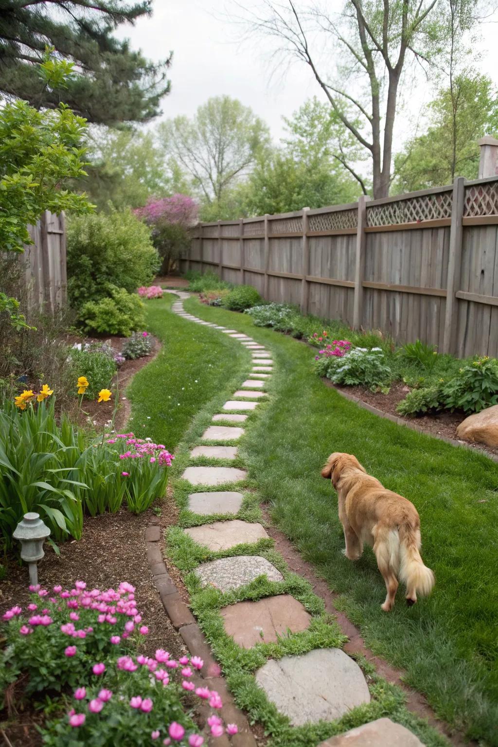 Create paths that encourage exploration and safeguard your plants.