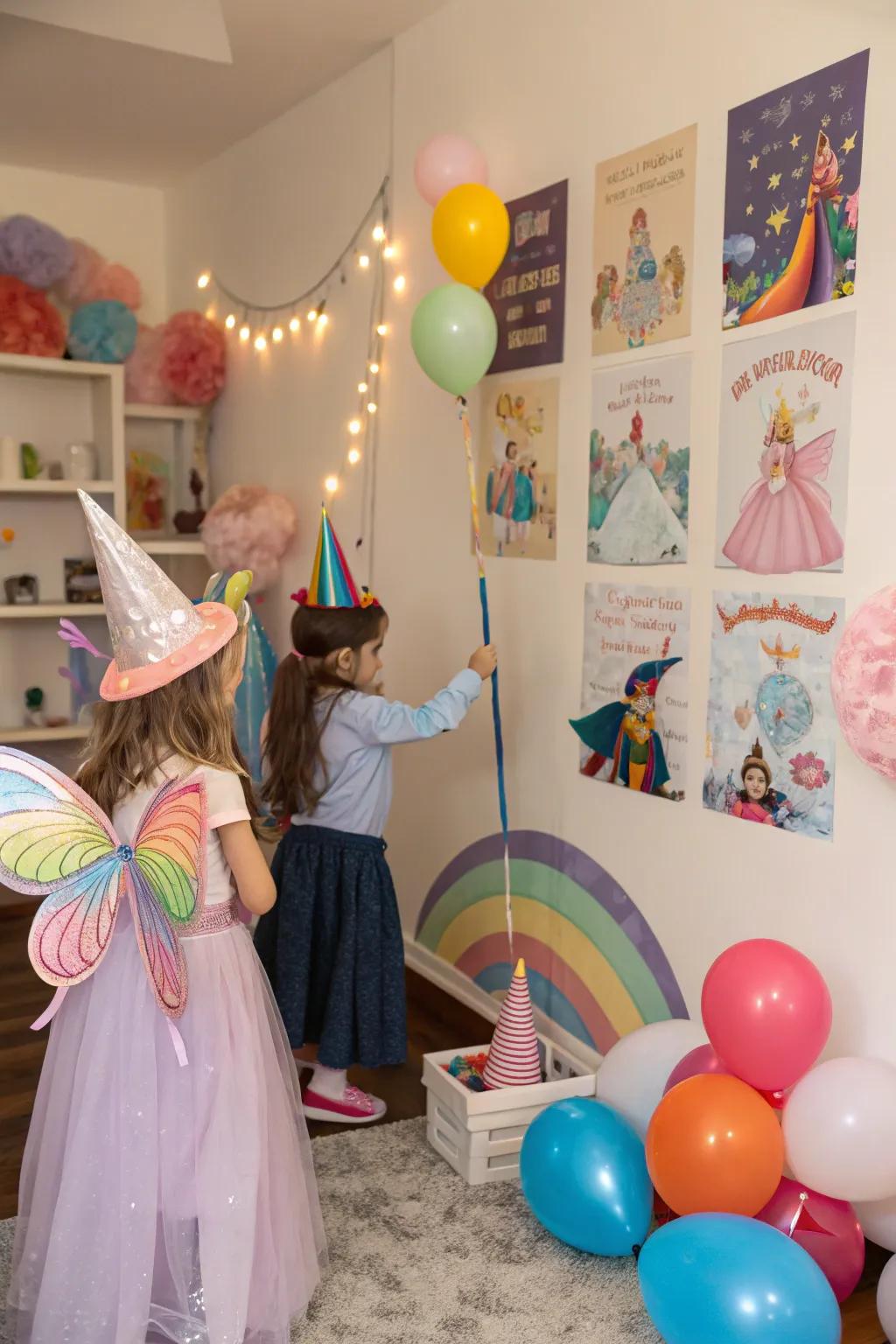 Themed decor breathes life into the dress-up area.
