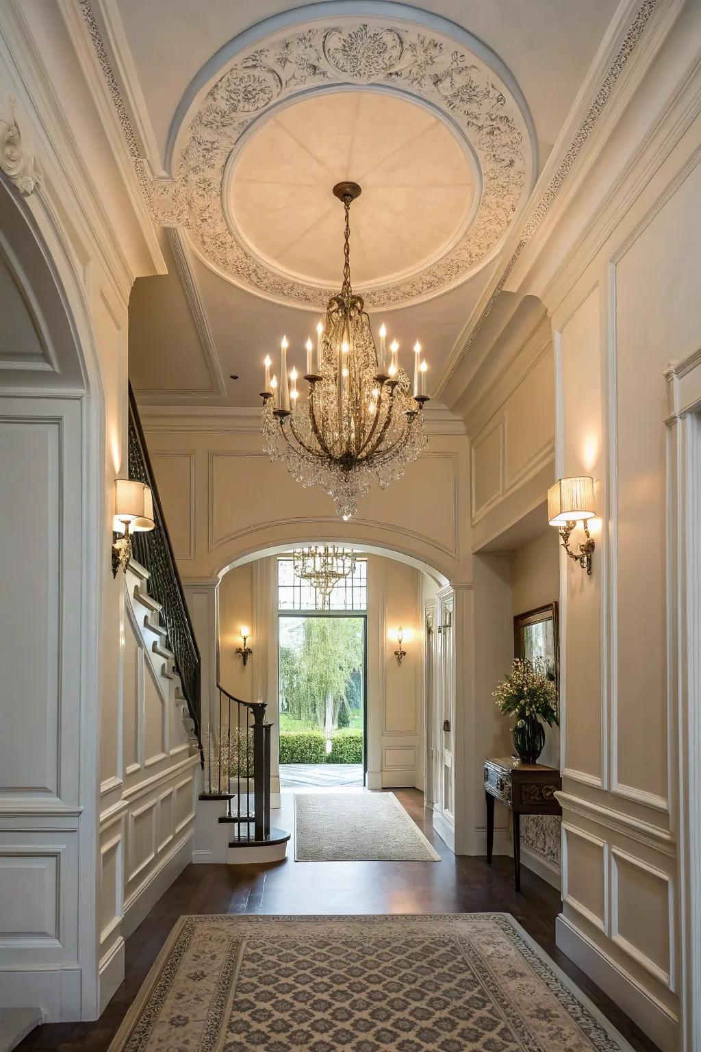 Edge trim provides a refined finishing touch.