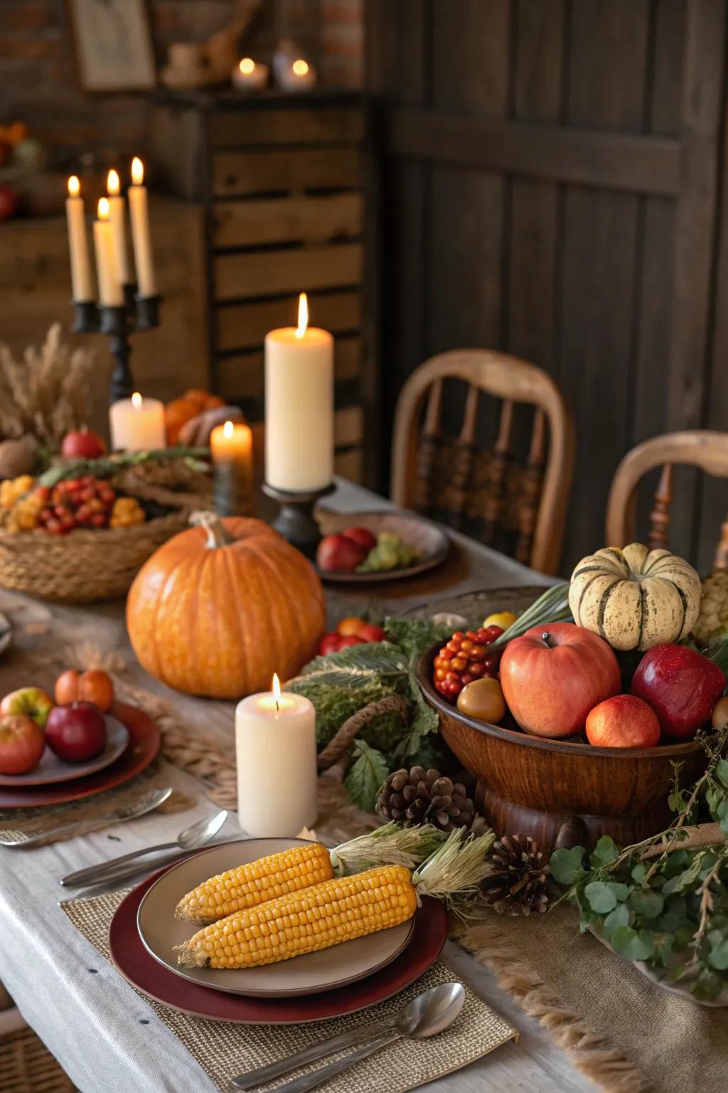 Harvest feast birthday celebration.