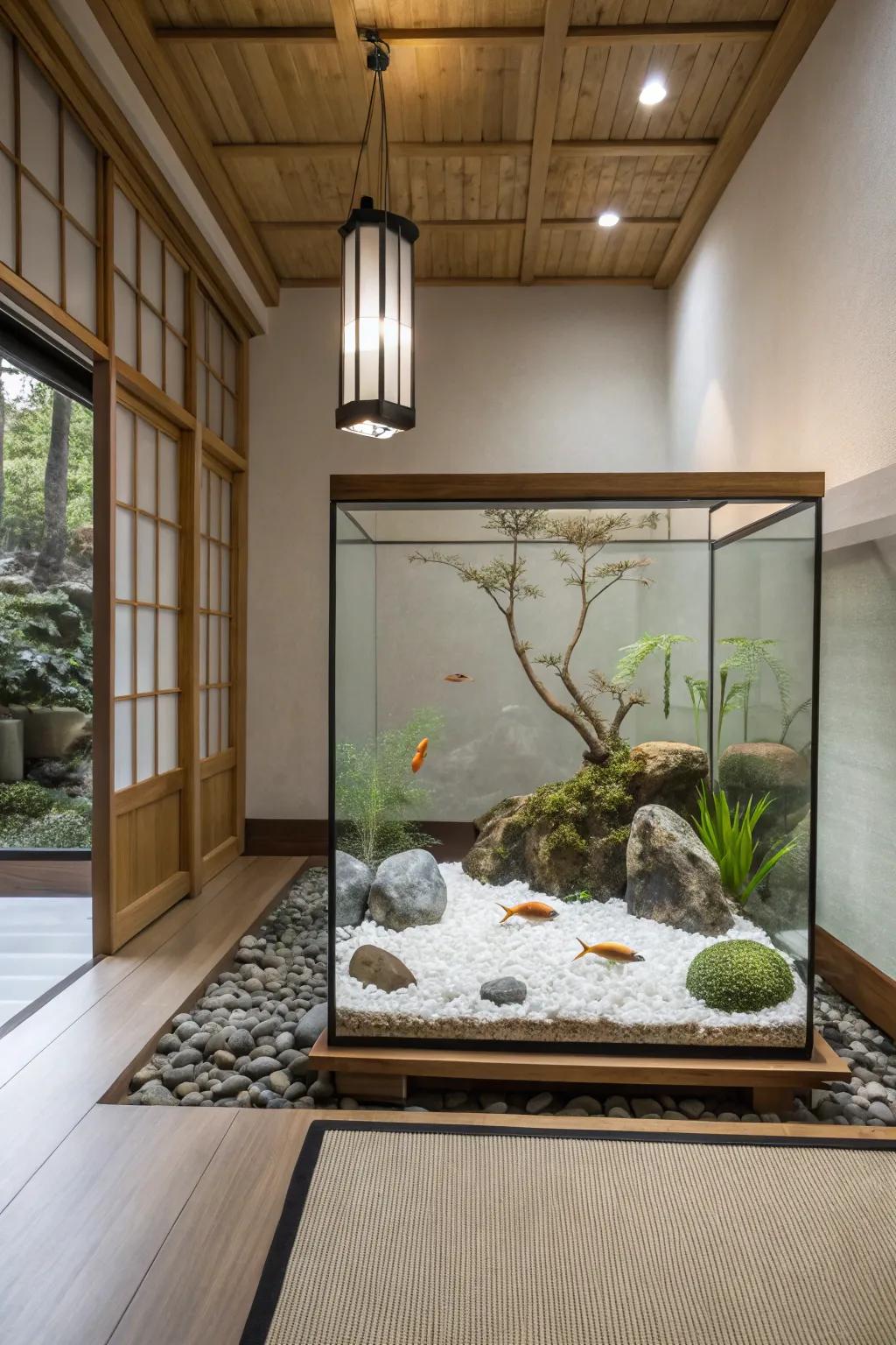 Forge a serene haven with an understated zen garden.