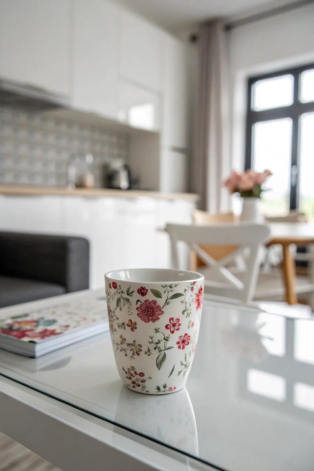 Simple yet graceful flower designs for a minimalist touch.