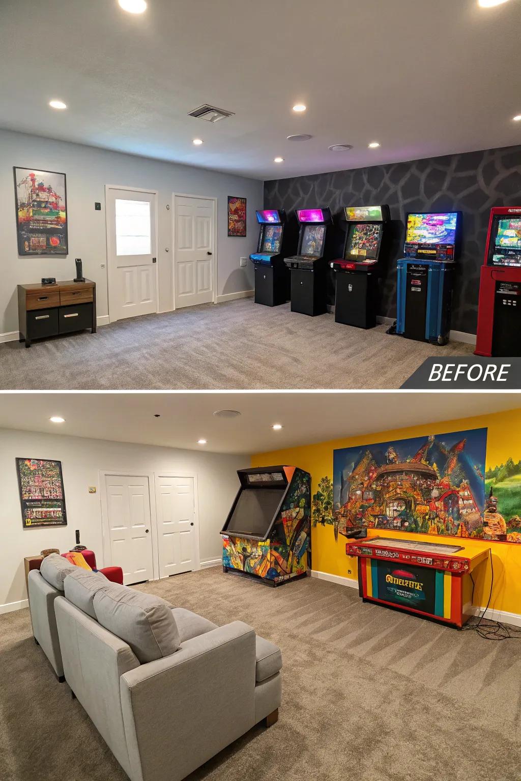 A dramatic transformation on a budget.