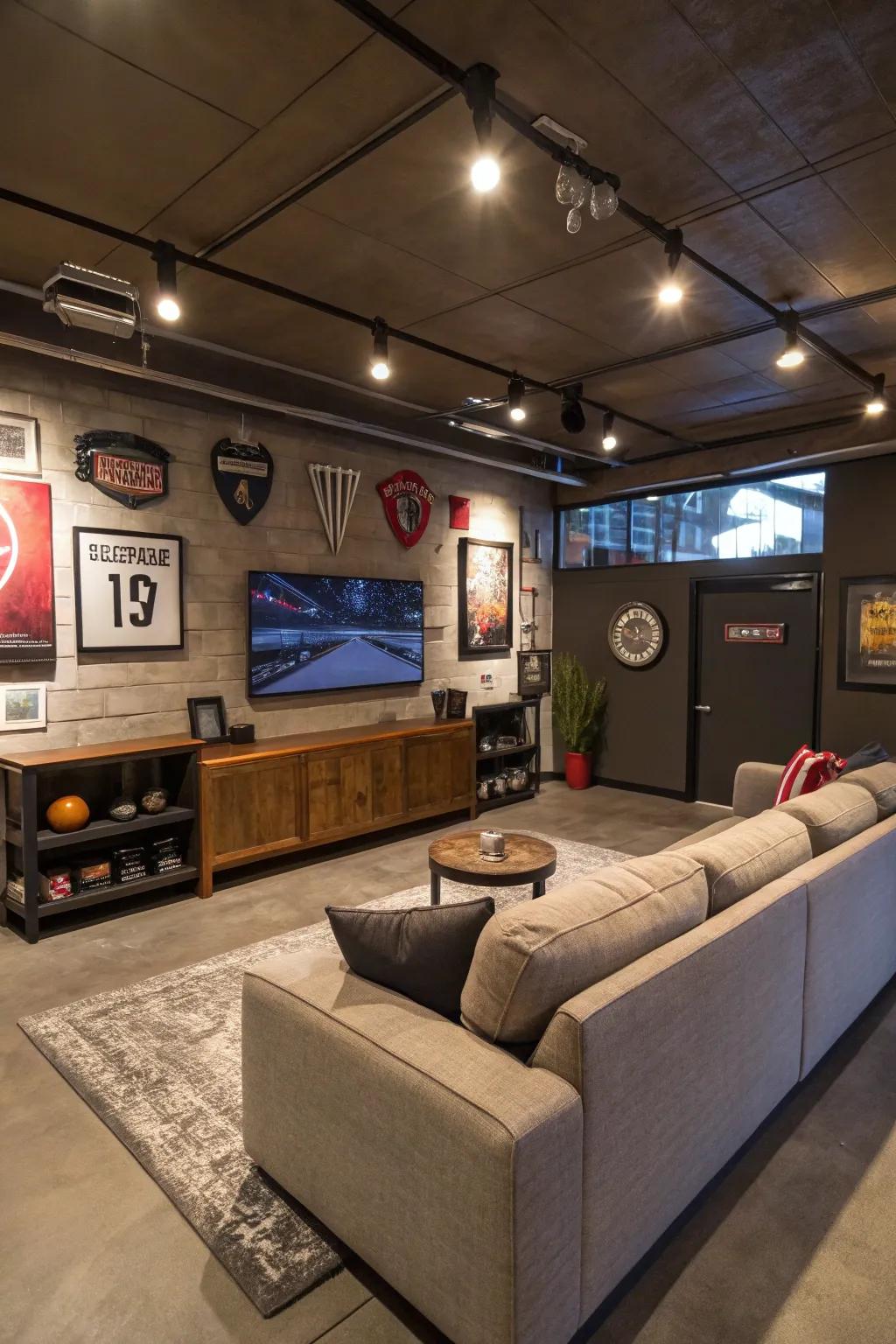 Personalize your retreat with a garage personal space.