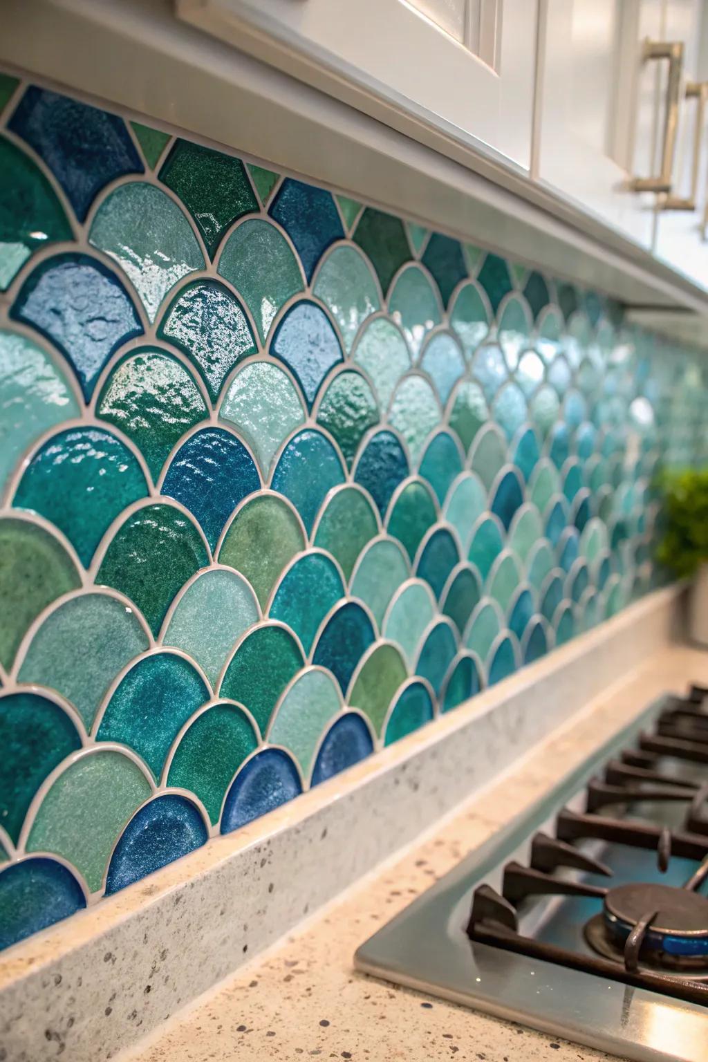 Complex mosaics can transform commonplace areas into artistic masterpieces.