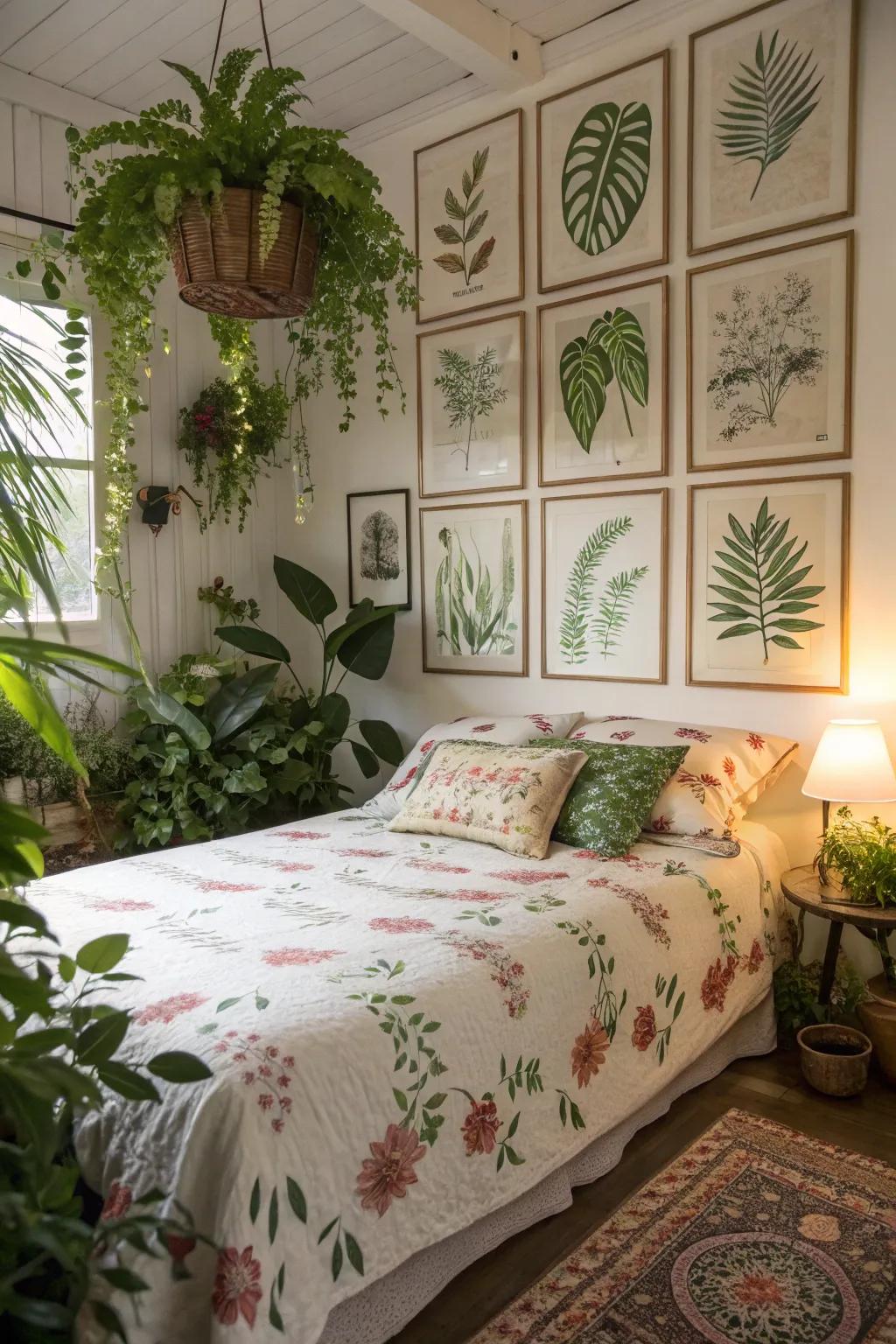 Botanical-themed decor delivers that calming essence of nature right into your home.