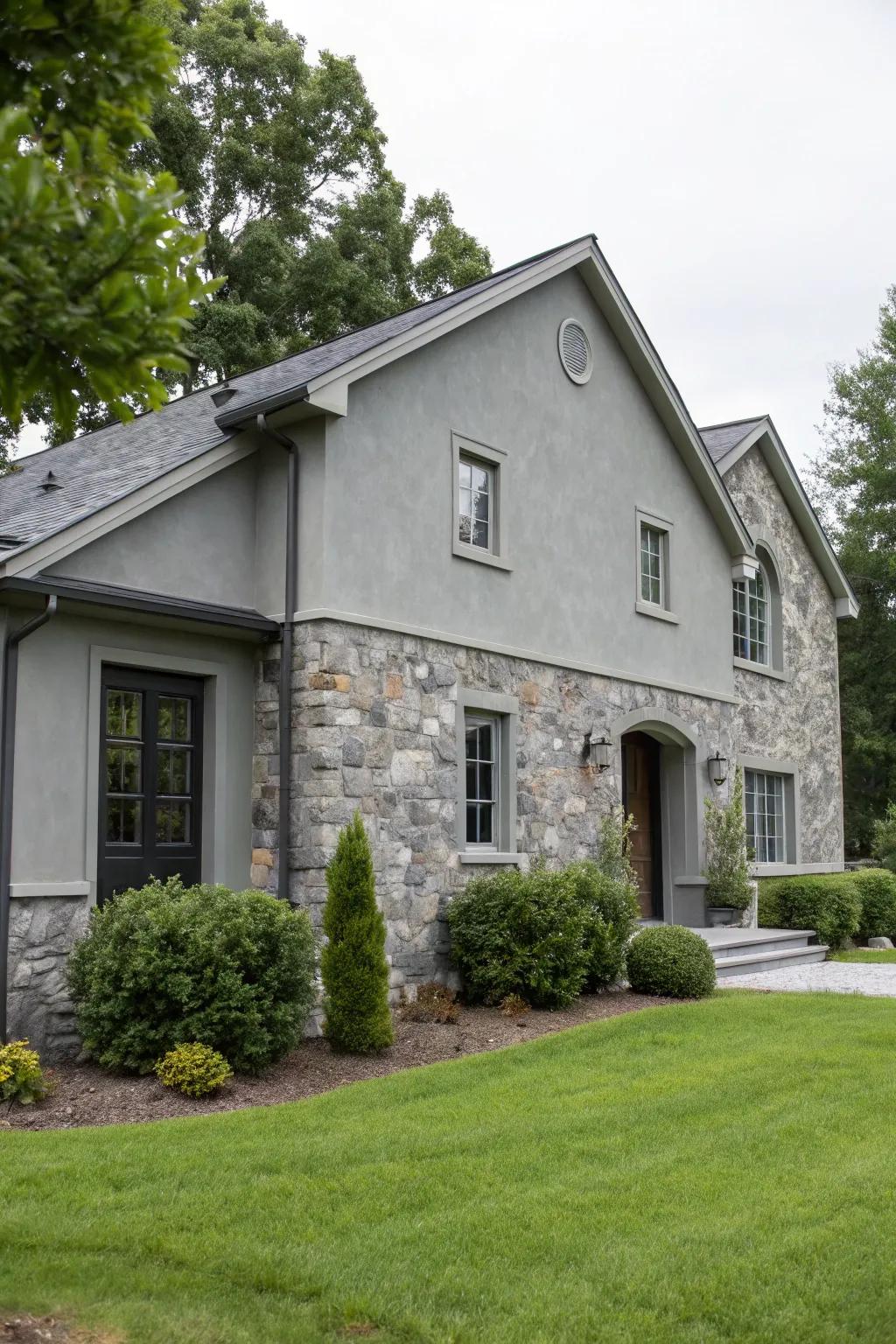 Classic elegance achieved with silver and stone.