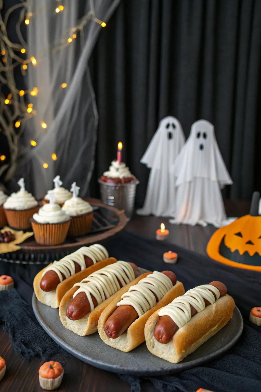 Spooky treats are a sure hit at a Halloween baby shower.