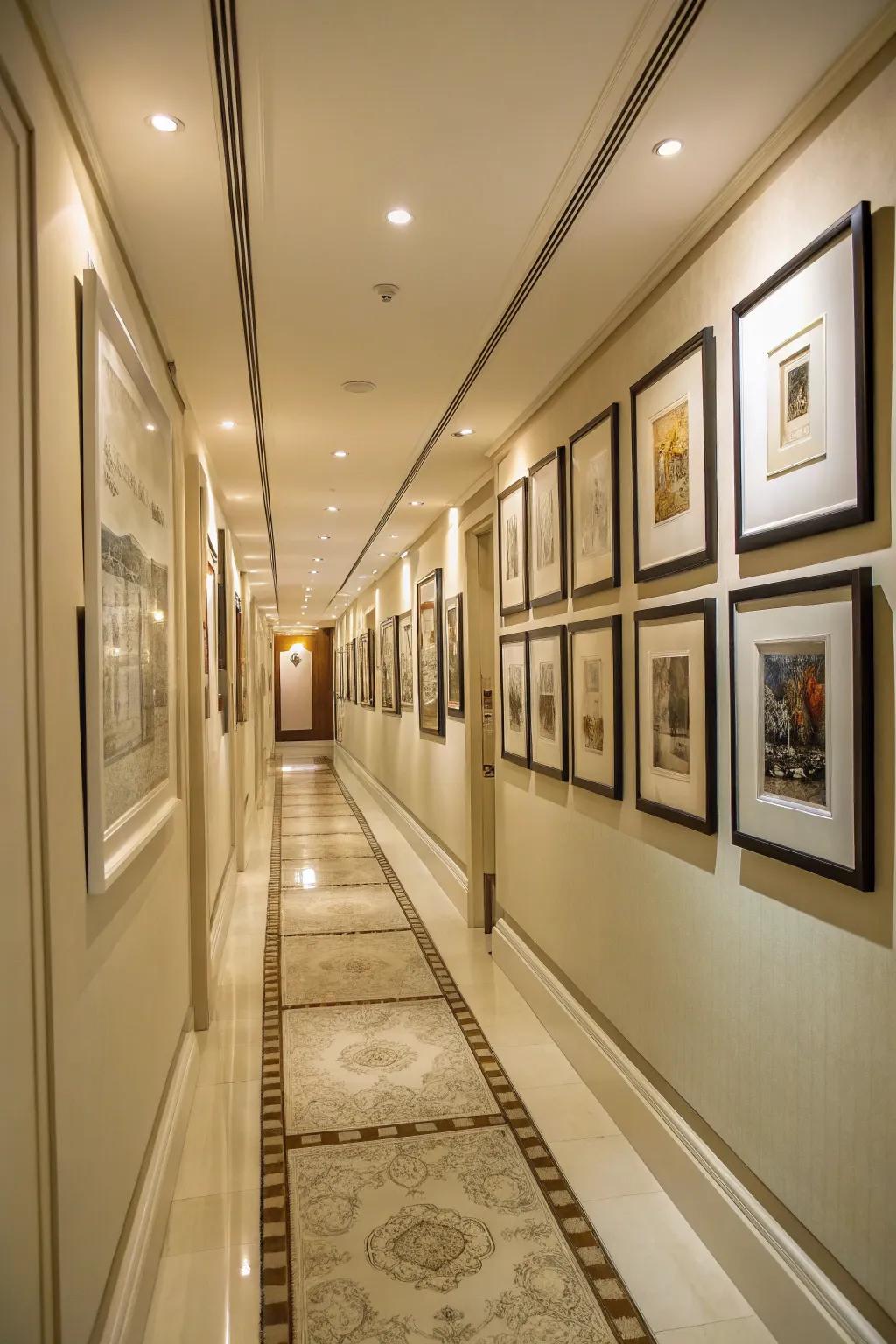 Harmonious art layouts establish balance and harmony.