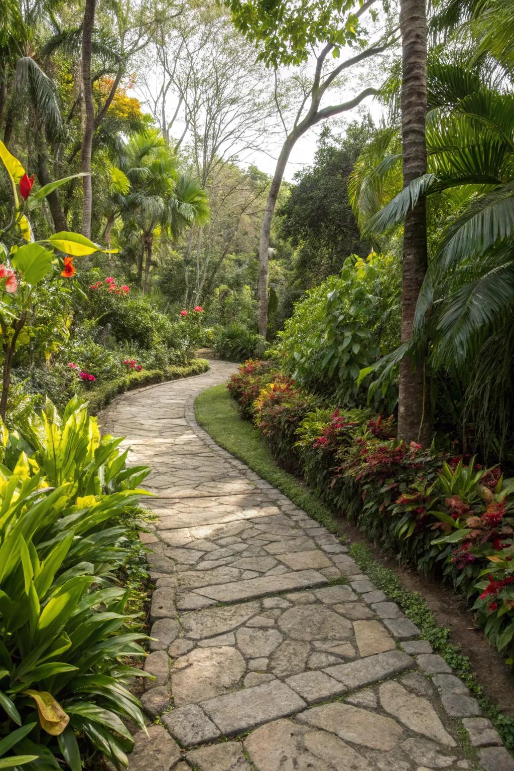 Rock routes steer you across a tropical oasis.