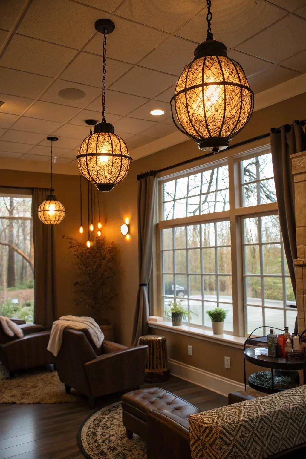 Lighting defines the ambiance and enhances the efficiency of your salon.