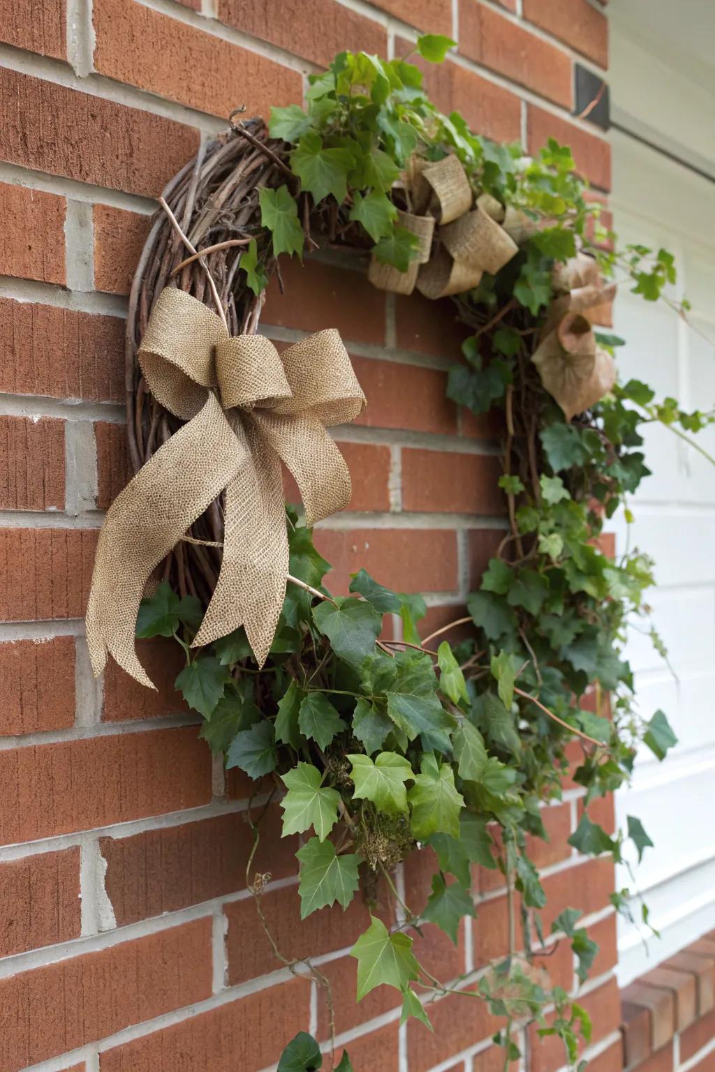 A down-to-earth wreath that introduces coziness into any setting.