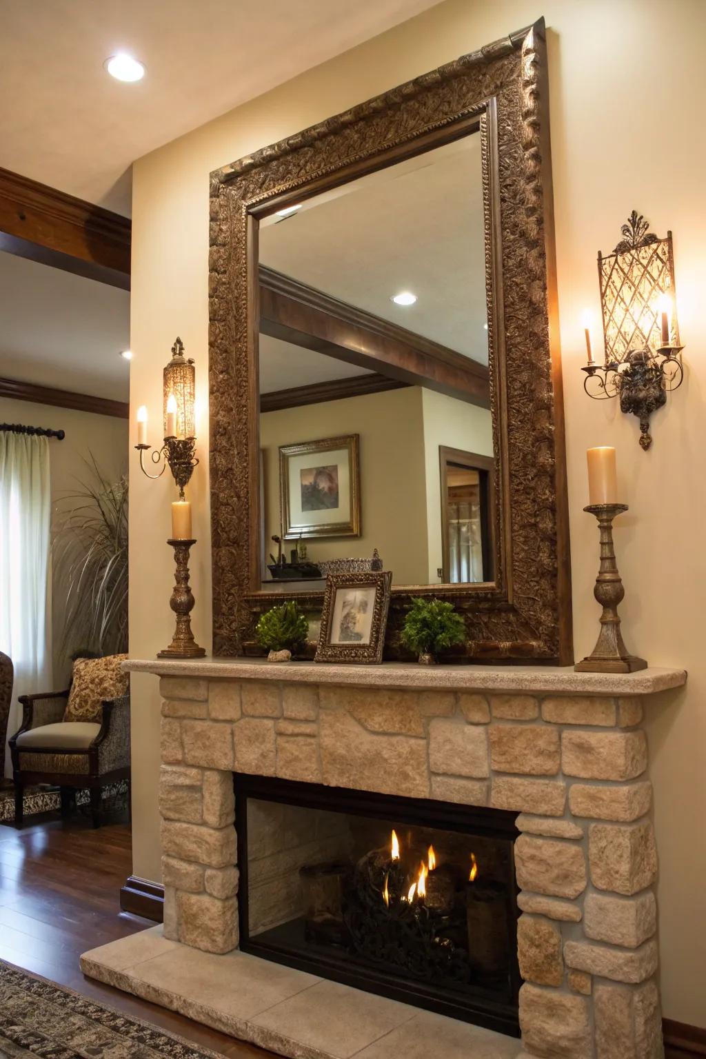 A unique mirror morphs into an enthralling work of art.