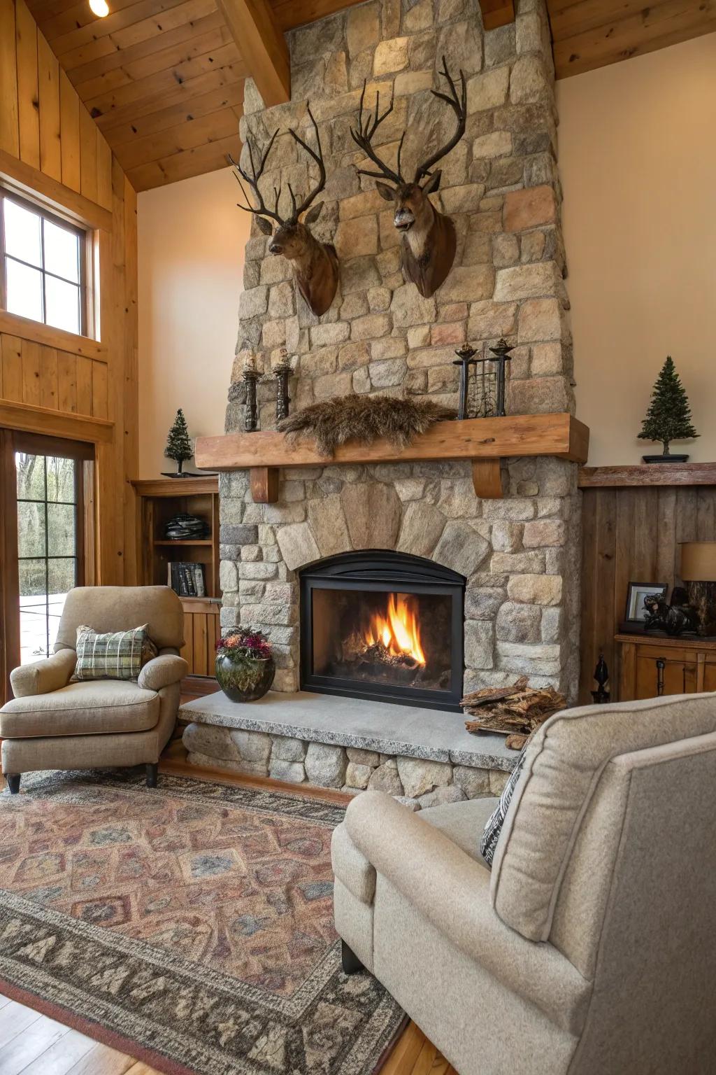 A fireplace offers both warmth and a focal point for your space.