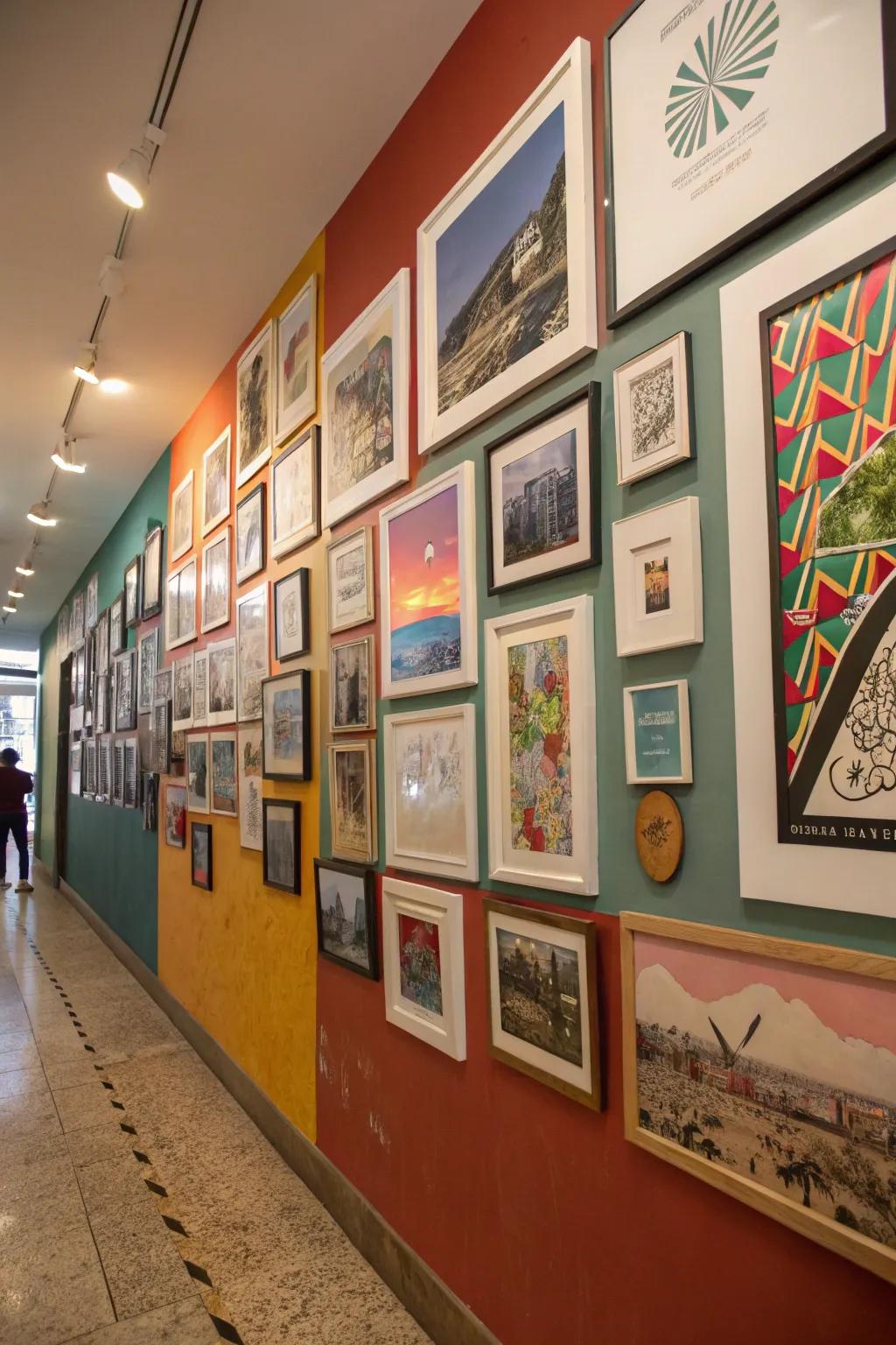 Eclectic collections offer a visual delight.