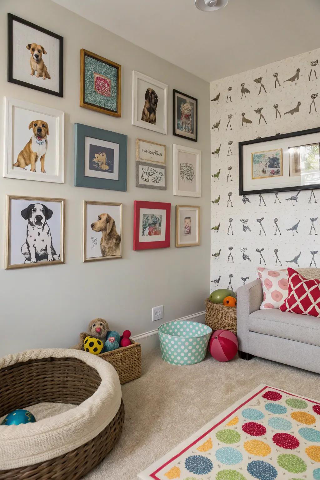 Creative touches add personality to your dog's space.
