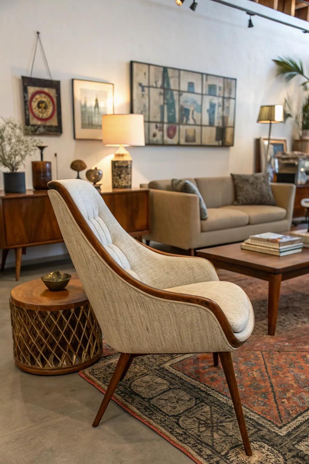 The pairing of antique and fresh elements cultivates an unparalleled, eclectic aesthetic.