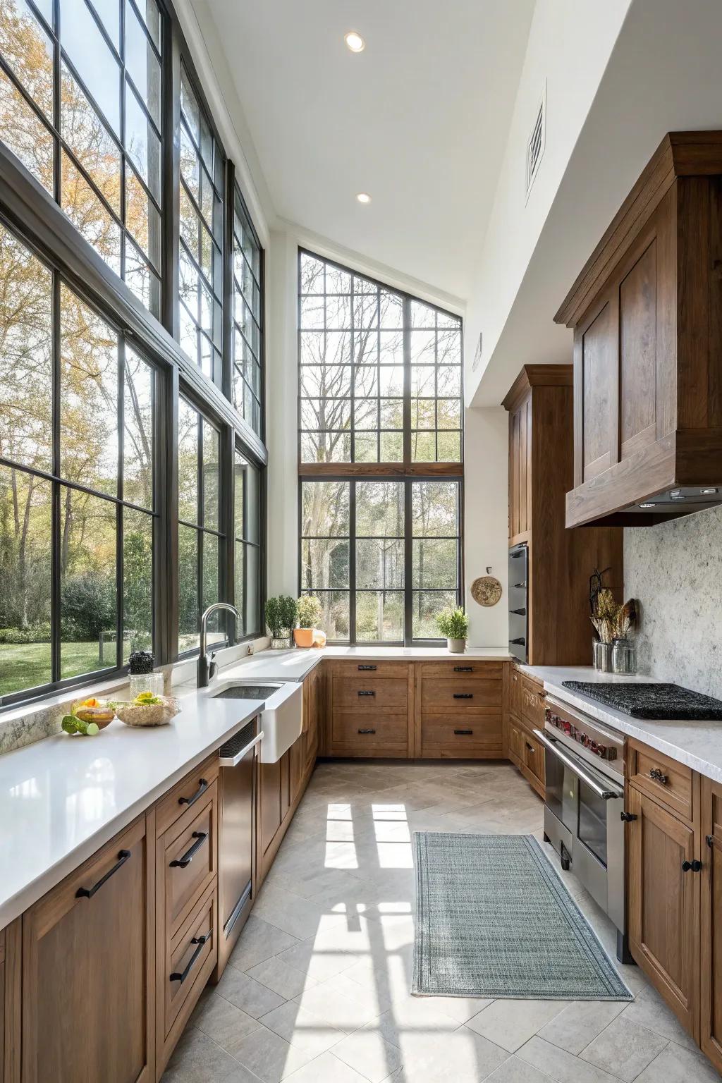 Sunlight transforms your kitchen into a cozy retreat.