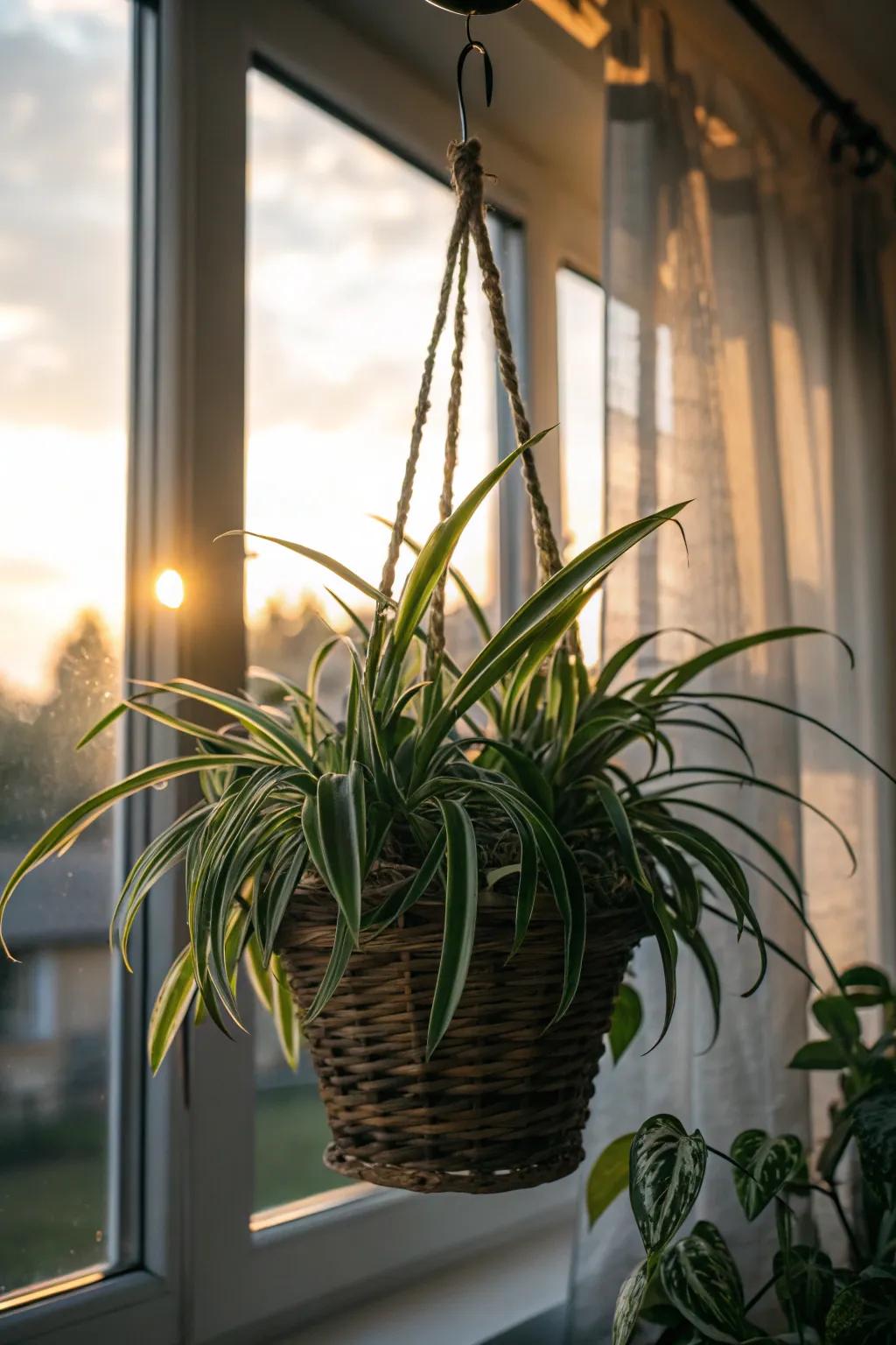 The sky plant is a classic option that enhances your décor with ease and appeal.