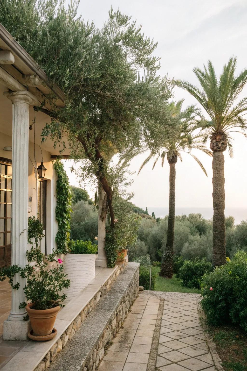 Profuse verdure provides a serene, natural environment.