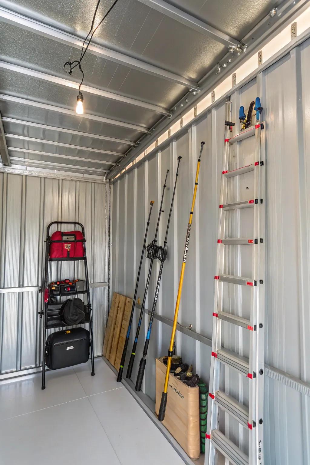 Overhead storage really does make the most of your space.