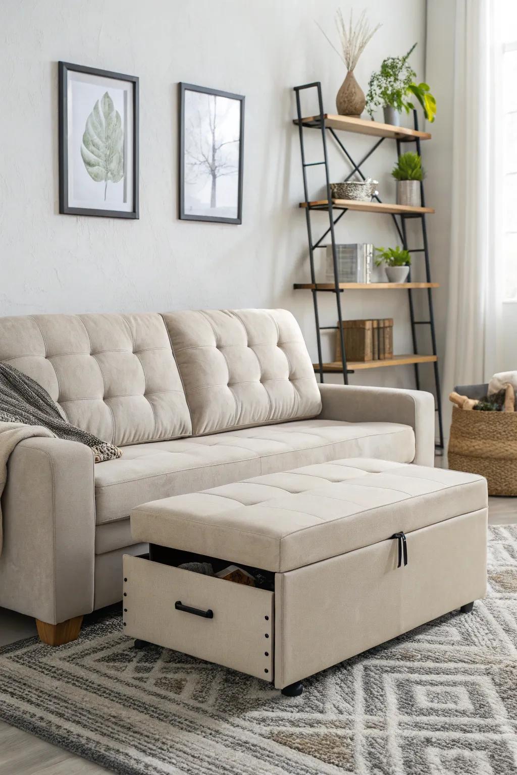 Functional furniture boosts both usefulness and elegance in minimalist spaces.