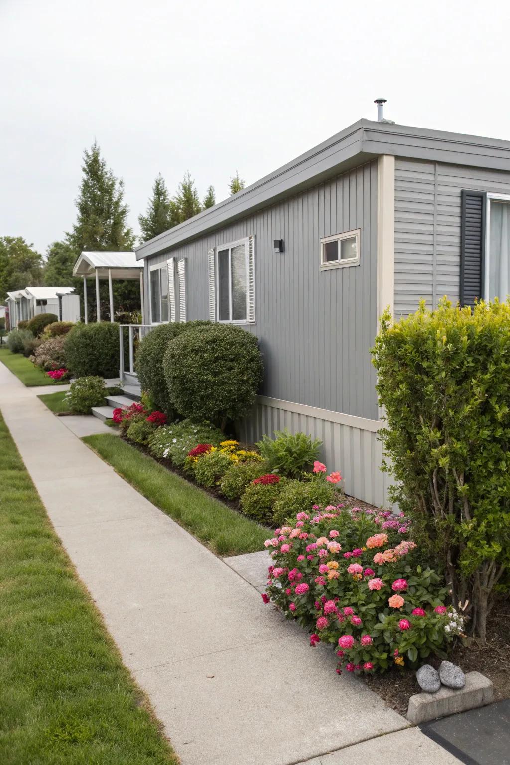 Realize a modern aesthetic with composite material siding.