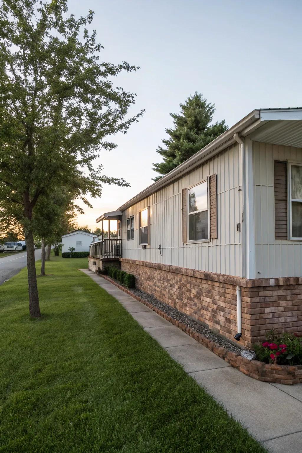 Brick facade baseboards contribute a traditional, robust semblance.