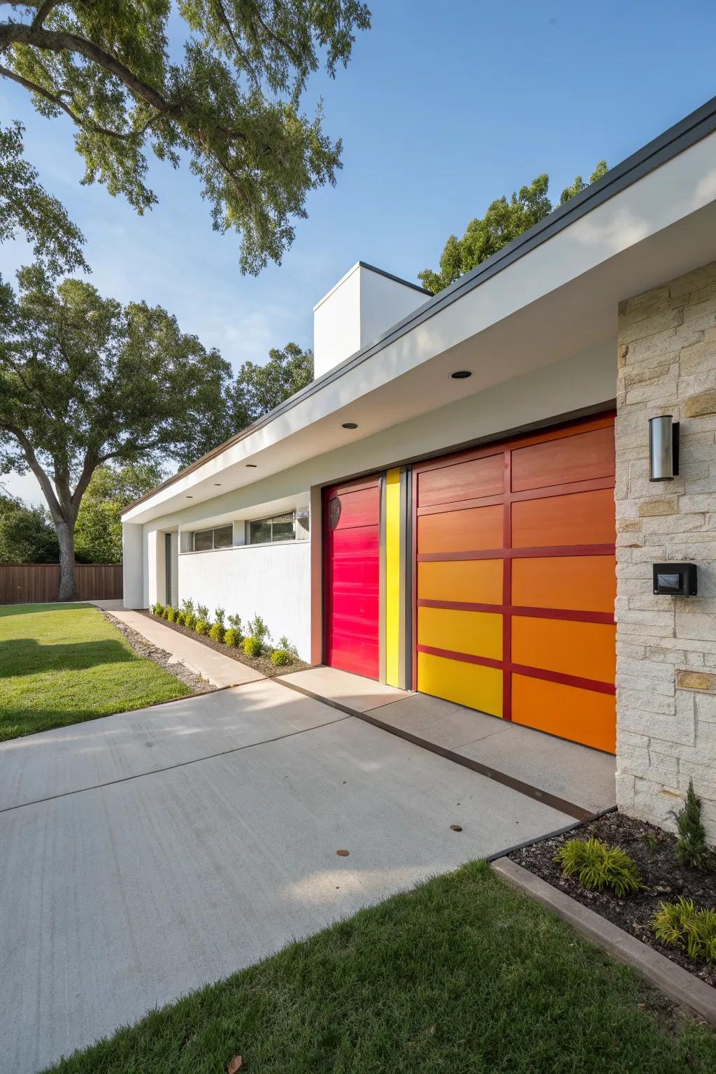 Striking colors can convert your entryway into a visual magnet.