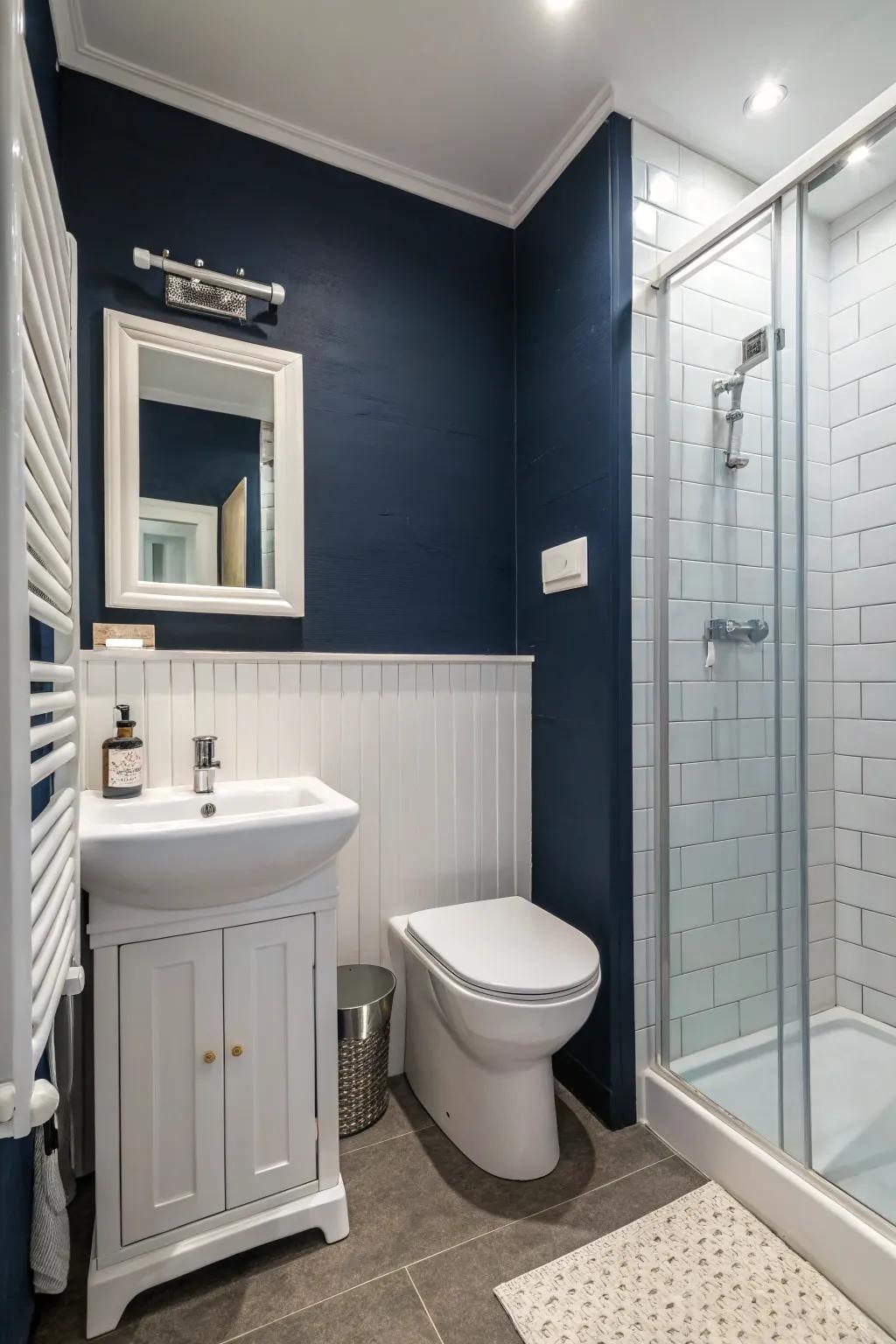 Minimalist design emphasizes the beauty of deep ocean.