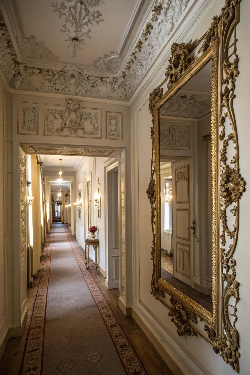 Retro design adds historical charm and sophistication.