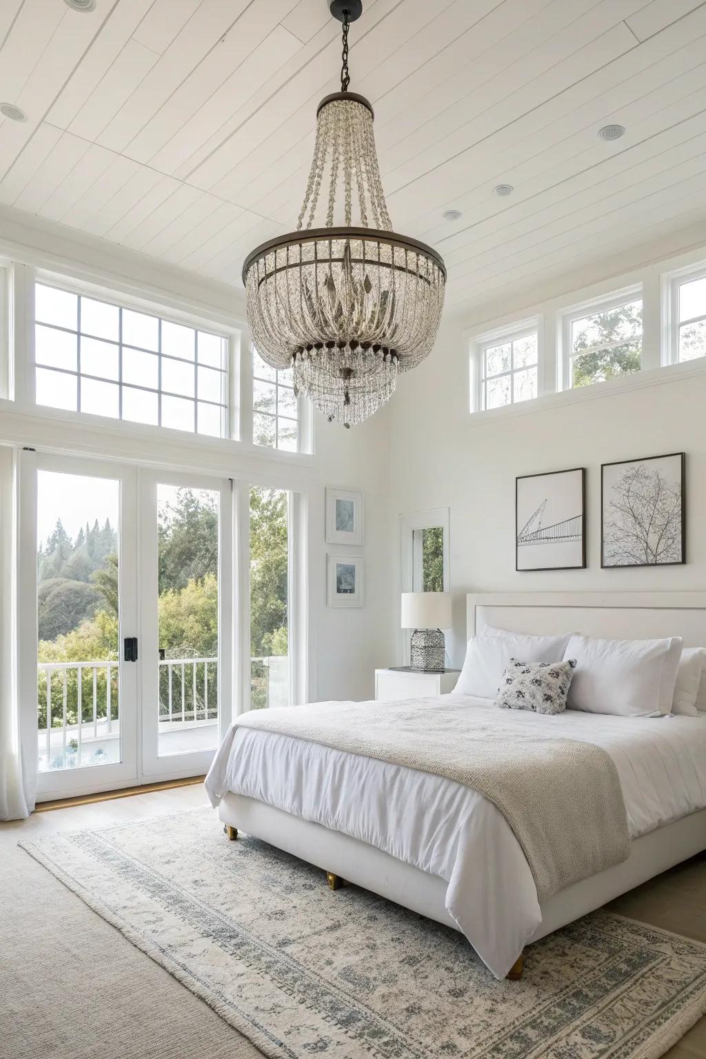 A light fixture that wows brings class and depth.