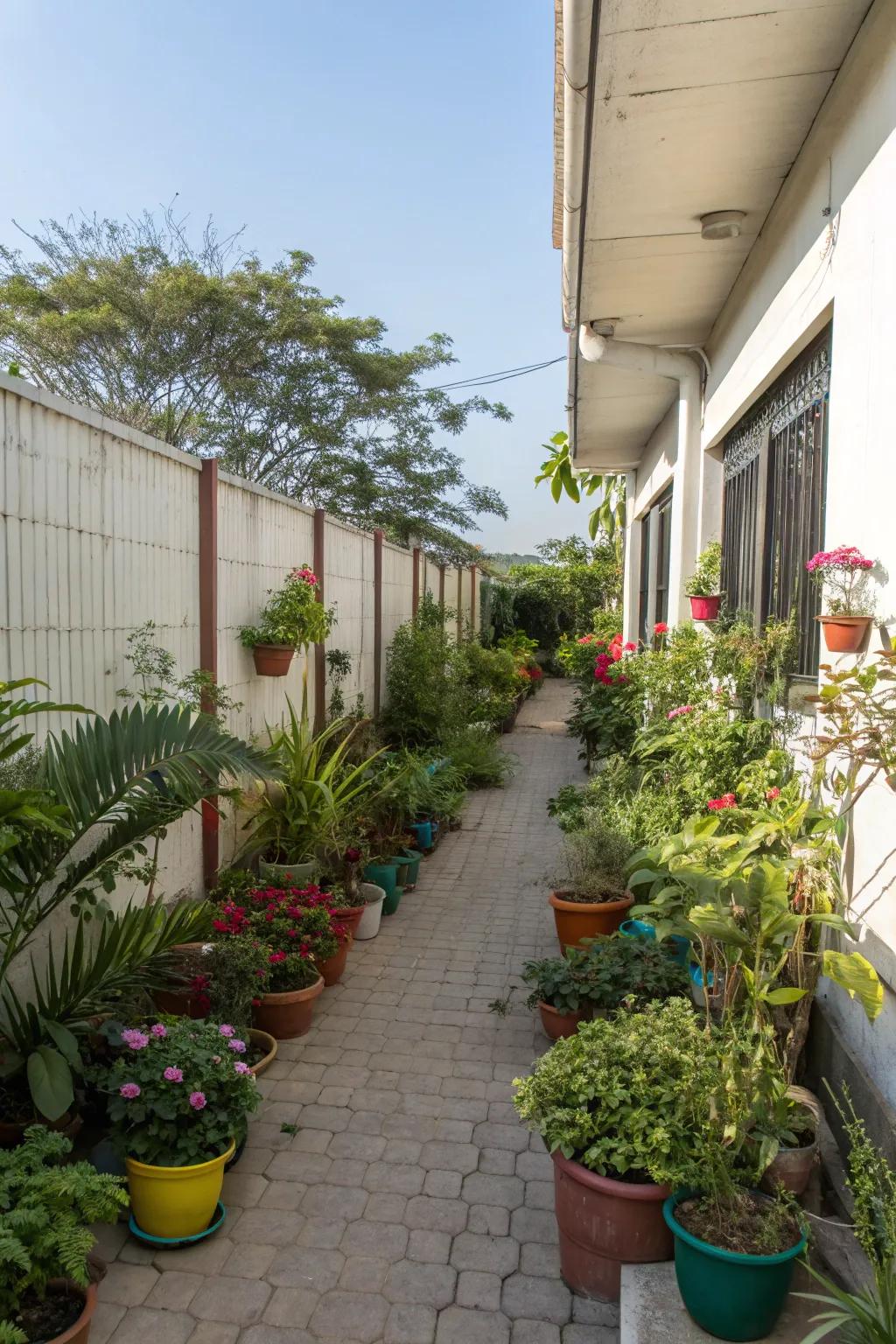 Compartmentalized plants offer flexibility and shading to limited spaces.