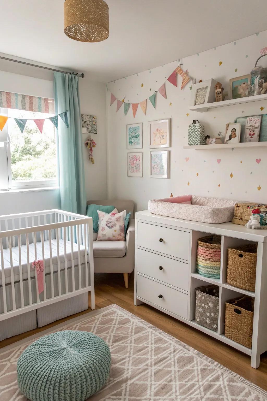 Smart layouts ensure even small nurseries feel expansive and practical.