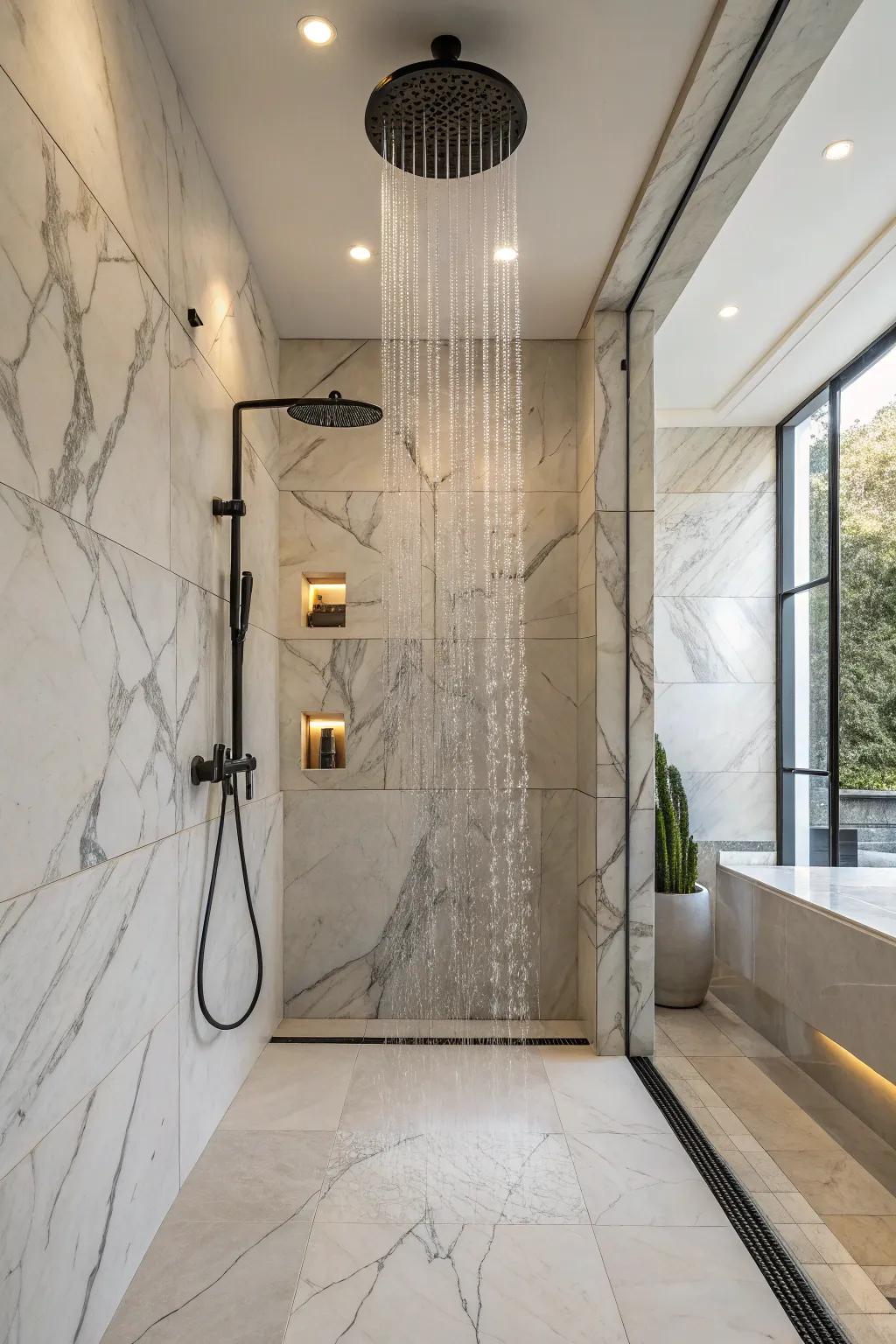 Refined tiles can turn your shower into a sophisticated sanctuary.