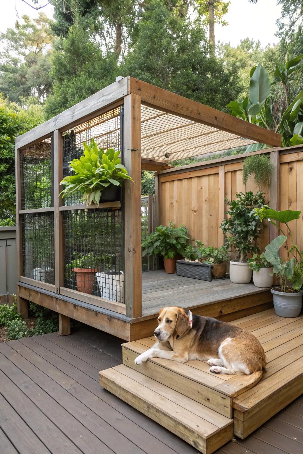 Lumber Planking gives height and elegance.