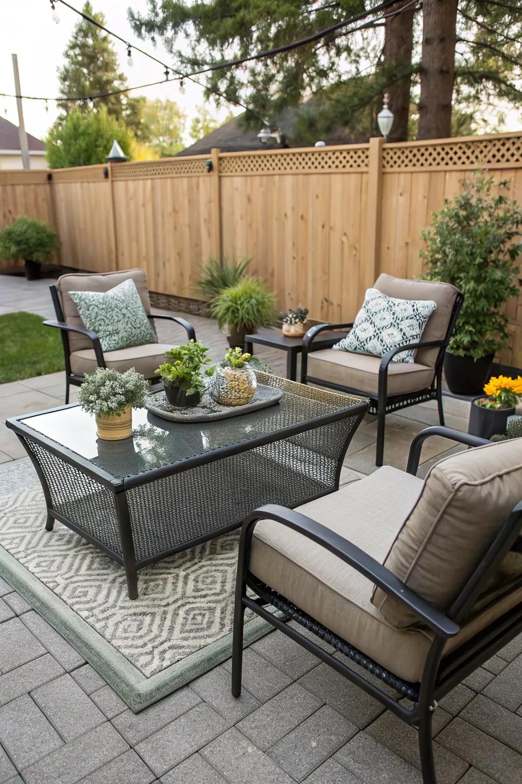 A centerpiece table is not only practical but also inviting.